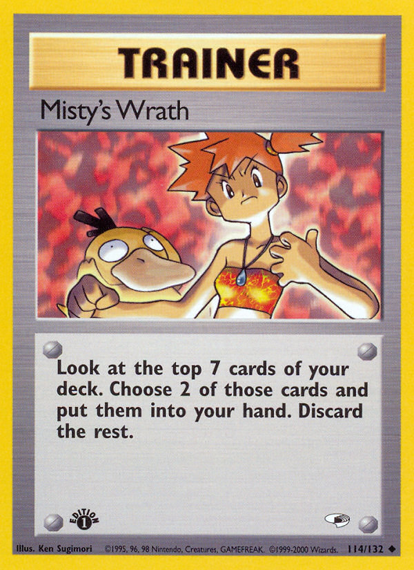 Misty's Wrath (114/132) [Gym Heroes 1st Edition] | Card Merchant Takapuna