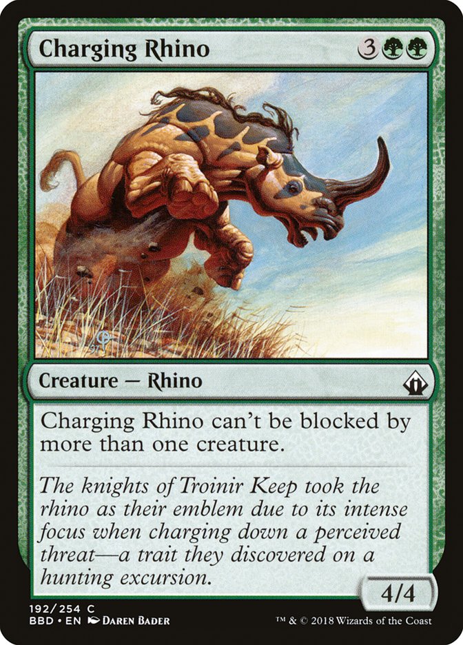 Charging Rhino [Battlebond] | Card Merchant Takapuna