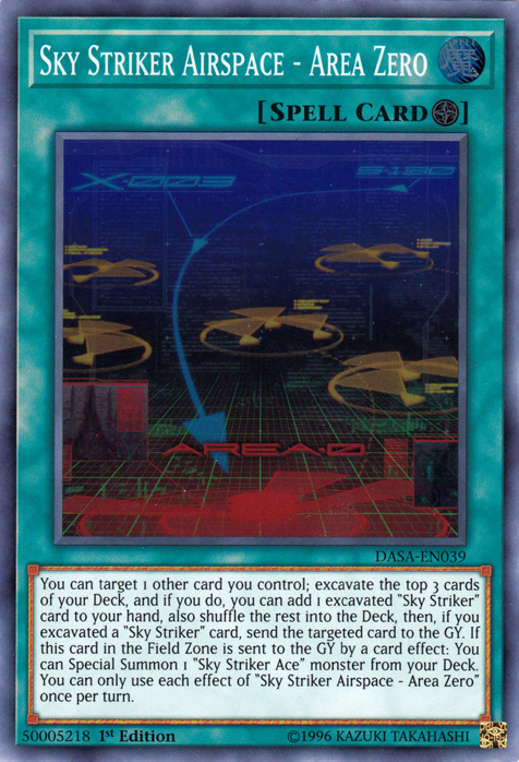 Sky Striker Airspace - Area Zero [DASA-EN039] Super Rare | Card Merchant Takapuna