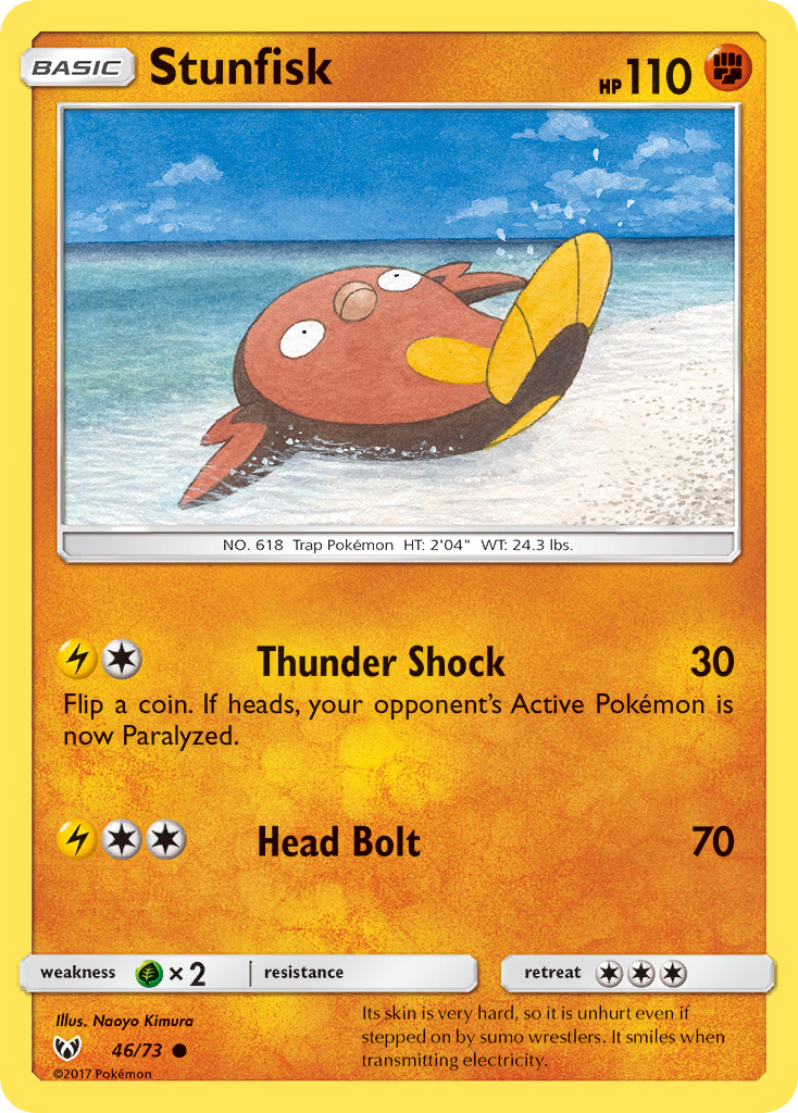 Stunfisk (46/73) [Sun & Moon: Shining Legends] | Card Merchant Takapuna