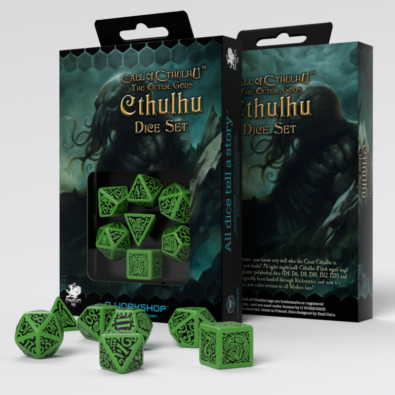 Call Of Cthulhu: The Outer Gods Cthulhu Dice Set | Card Merchant Takapuna