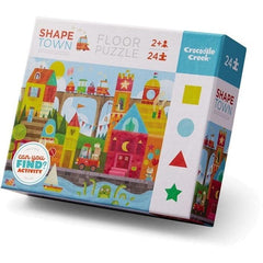 Crocodile Creek Floor Puzzle - Shape Town | Card Merchant Takapuna
