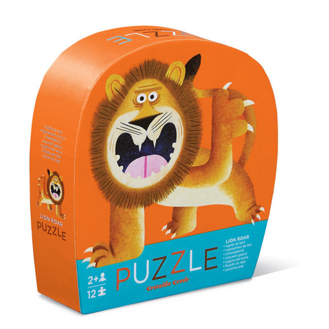Croc Creek Mini Shaped Puzzle Lion Roar 12pc | Card Merchant Takapuna