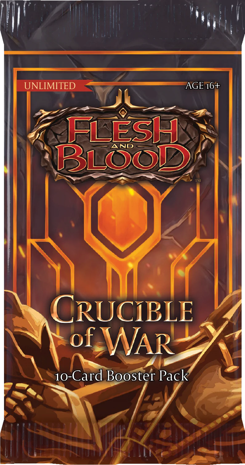 Flesh and Blood: Crucible of War (Unlimited) booster pack | Card Merchant Takapuna