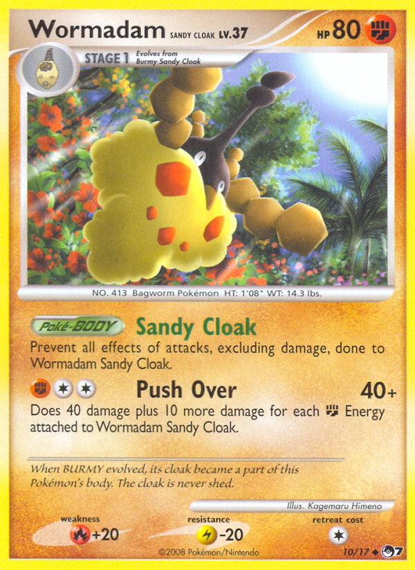 Wormadam Sandy Cloak (10/17) [POP Series 7] | Card Merchant Takapuna