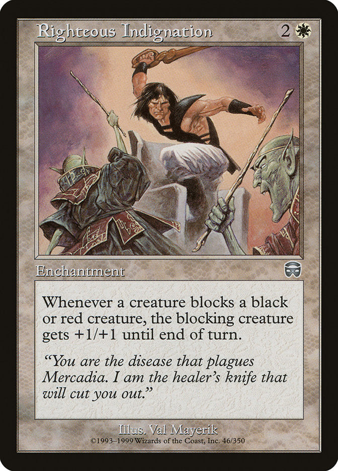 Righteous Indignation [Mercadian Masques] | Card Merchant Takapuna