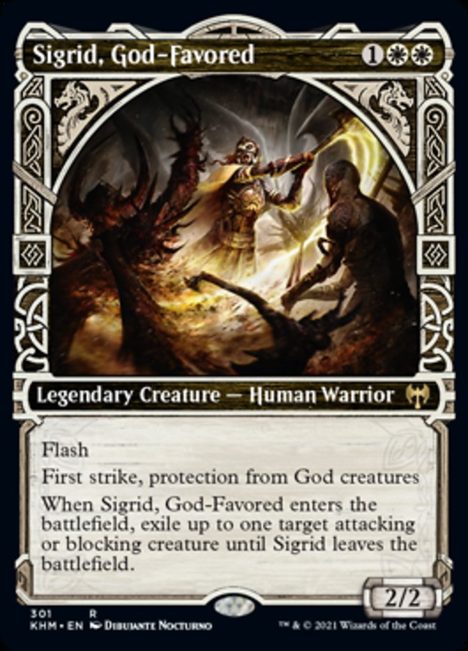 Sigrid, God-Favored (Showcase) [Kaldheim] | Card Merchant Takapuna