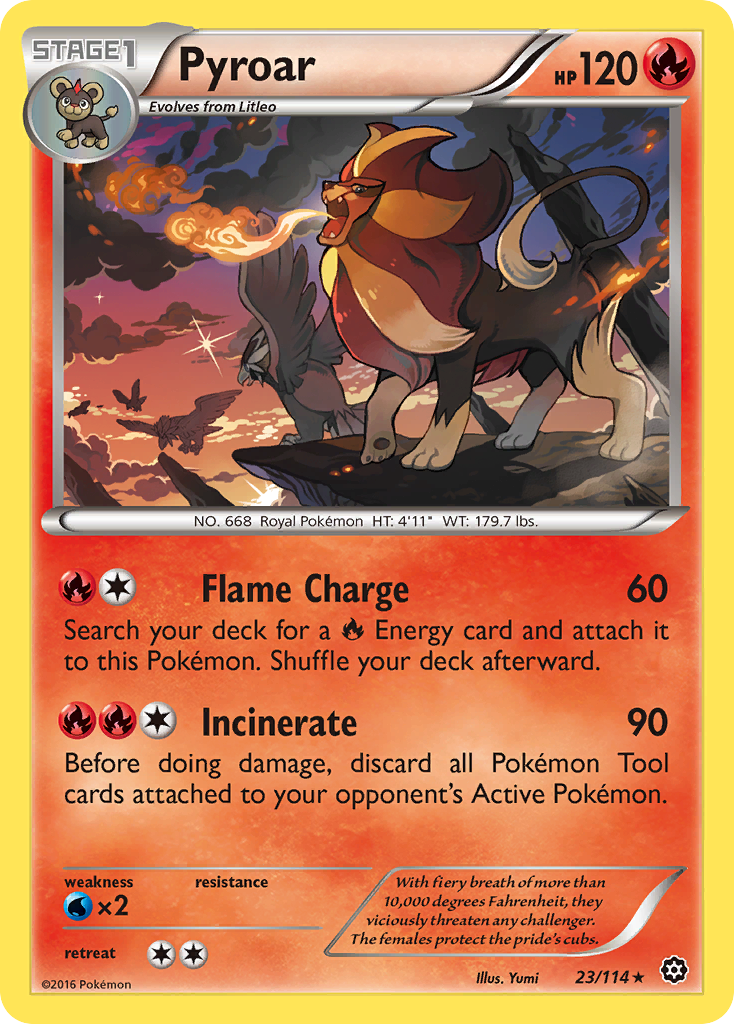 Pyroar (23/114) [XY: Steam Siege] | Card Merchant Takapuna