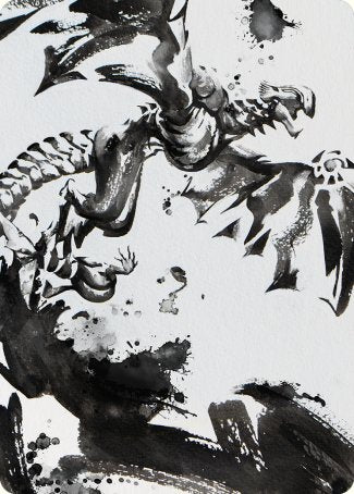 Quicksilver Fisher Art Card [Phyrexia: All Will Be One Art Series] | Card Merchant Takapuna