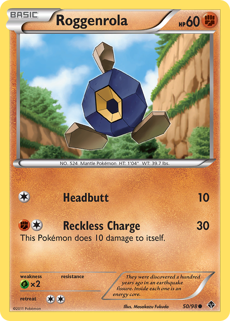 Roggenrola (50/98) [Black & White: Emerging Powers] | Card Merchant Takapuna