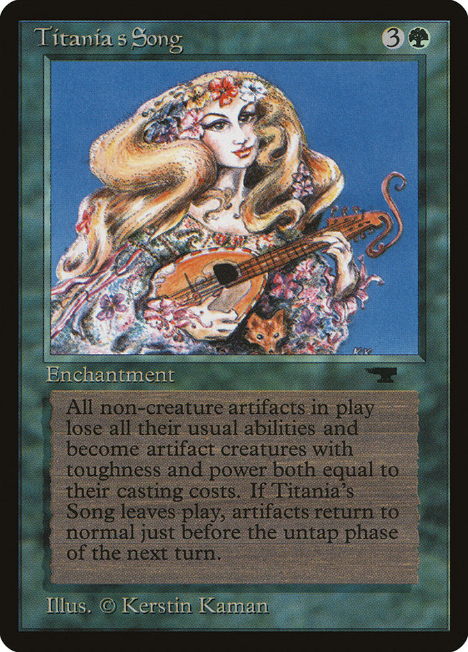 Titania's Song [Antiquities] | Card Merchant Takapuna