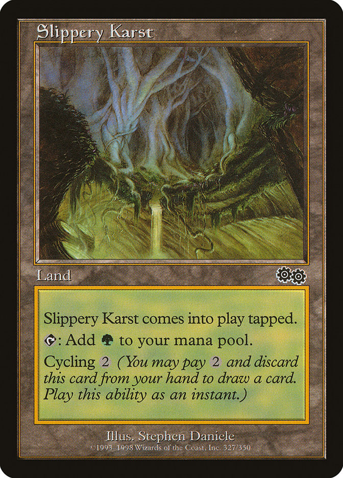 Slippery Karst [Urza's Saga] | Card Merchant Takapuna