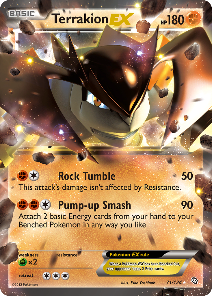Terrakion EX (71/124) [Black & White: Dragons Exalted] | Card Merchant Takapuna