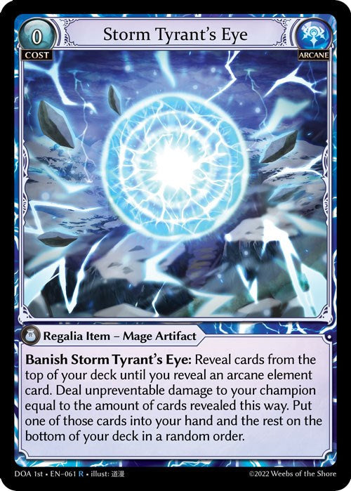 Storm Tyrant's Eye (061) [Dawn of Ashes: 1st Edition] | Card Merchant Takapuna