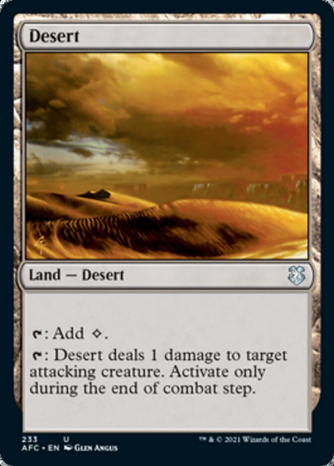 Desert [Dungeons & Dragons: Adventures in the Forgotten Realms Commander] | Card Merchant Takapuna