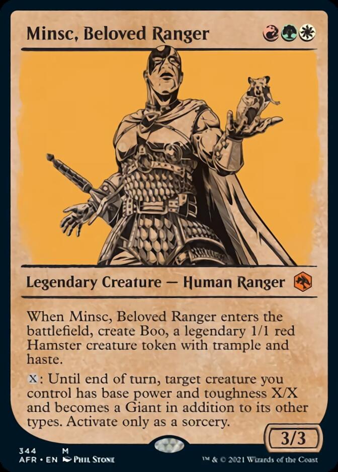 Minsc, Beloved Ranger (Showcase) [Dungeons & Dragons: Adventures in the Forgotten Realms] | Card Merchant Takapuna