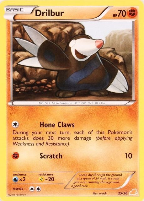 Drilbur (25/30) [Black & White: Trainer Kit - Excadrill] | Card Merchant Takapuna