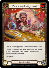 Pick a Card, Any Card (Yellow) [EVR168] (Everfest)  1st Edition Rainbow Foil | Card Merchant Takapuna