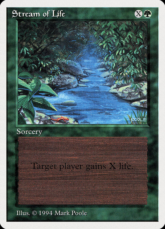 Stream of Life [Summer Magic / Edgar] | Card Merchant Takapuna