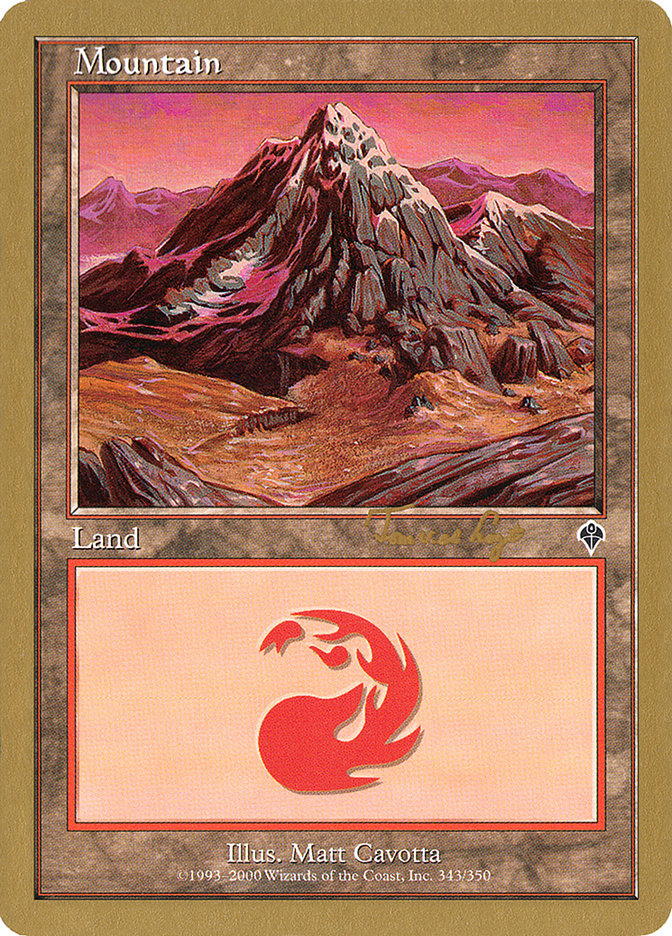 Mountain (tvdl343) (Tom van de Logt) [World Championship Decks 2001] | Card Merchant Takapuna