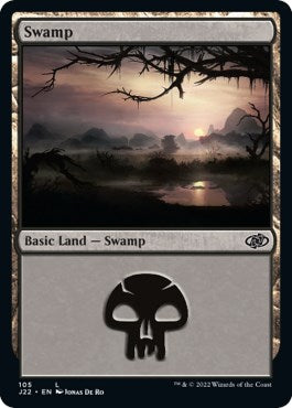 Swamp (105) [Jumpstart 2022] | Card Merchant Takapuna