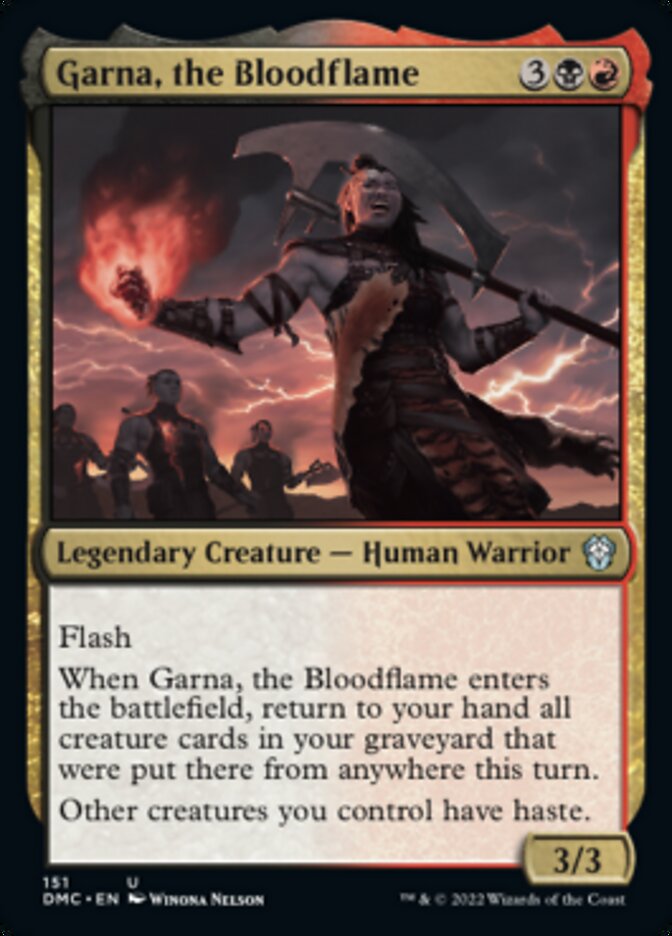 Garna, the Bloodflame [Dominaria United Commander] | Card Merchant Takapuna