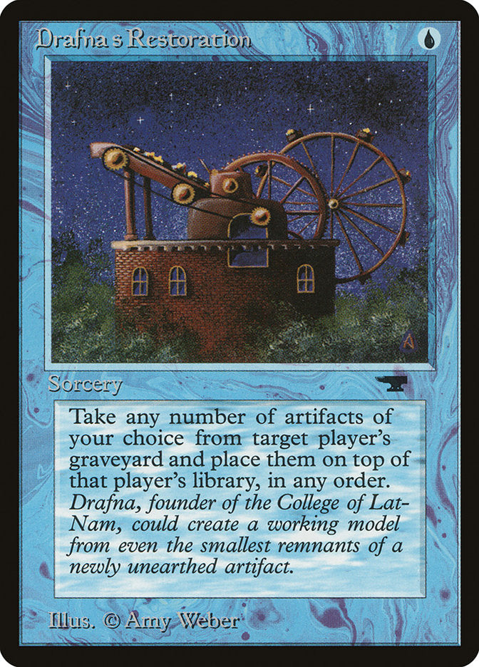 Drafna's Restoration [Antiquities] | Card Merchant Takapuna