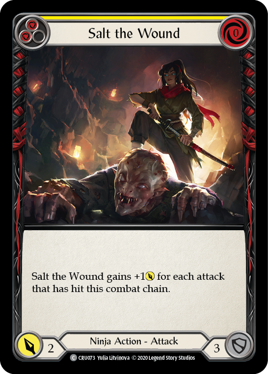 Salt the Wound [CRU073] (Crucible of War)  1st Edition Rainbow Foil | Card Merchant Takapuna