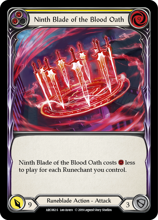Ninth Blade of the Blood Oath [ARC082-S] (Arcane Rising)  1st Edition Normal | Card Merchant Takapuna