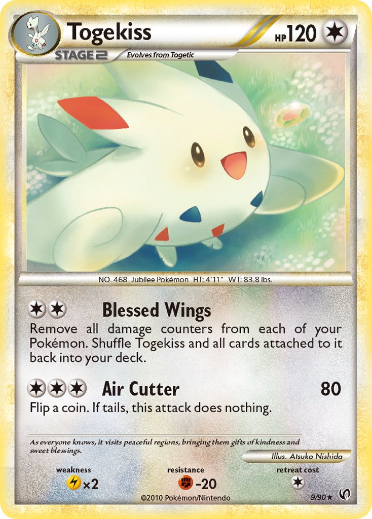 Togekiss (9/90) (Theme Deck Exclusive) [HeartGold & SoulSilver: Undaunted] | Card Merchant Takapuna