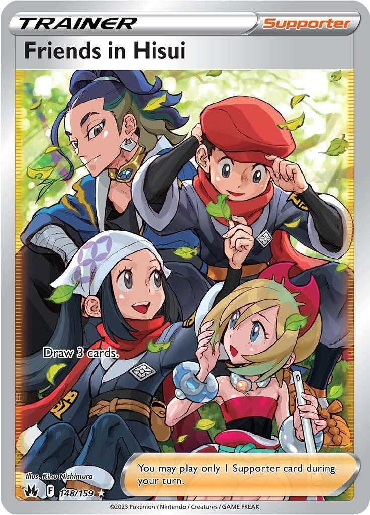 Friends in Hisui (148/159) (Full Art) [Sword & Shield: Crown Zenith] | Card Merchant Takapuna