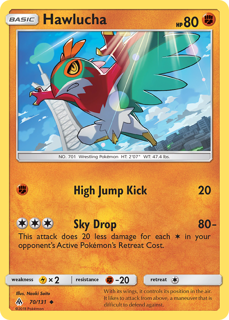 Hawlucha (70/131) [Sun & Moon: Forbidden Light] | Card Merchant Takapuna