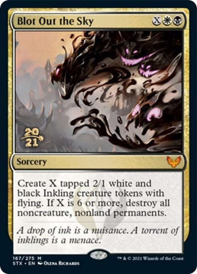 Blot Out the Sky [Strixhaven: School of Mages Prerelease Promos] | Card Merchant Takapuna
