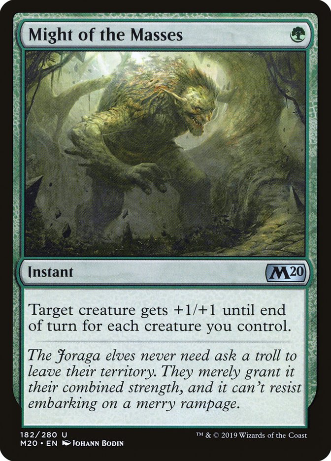 Might of the Masses [Core Set 2020] | Card Merchant Takapuna