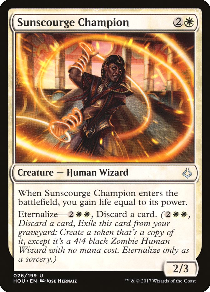 Sunscourge Champion [Hour of Devastation] | Card Merchant Takapuna