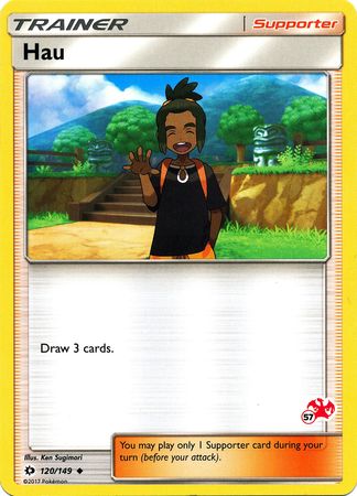 Hau (120/149) (Charizard Stamp #57) [Battle Academy 2020] | Card Merchant Takapuna