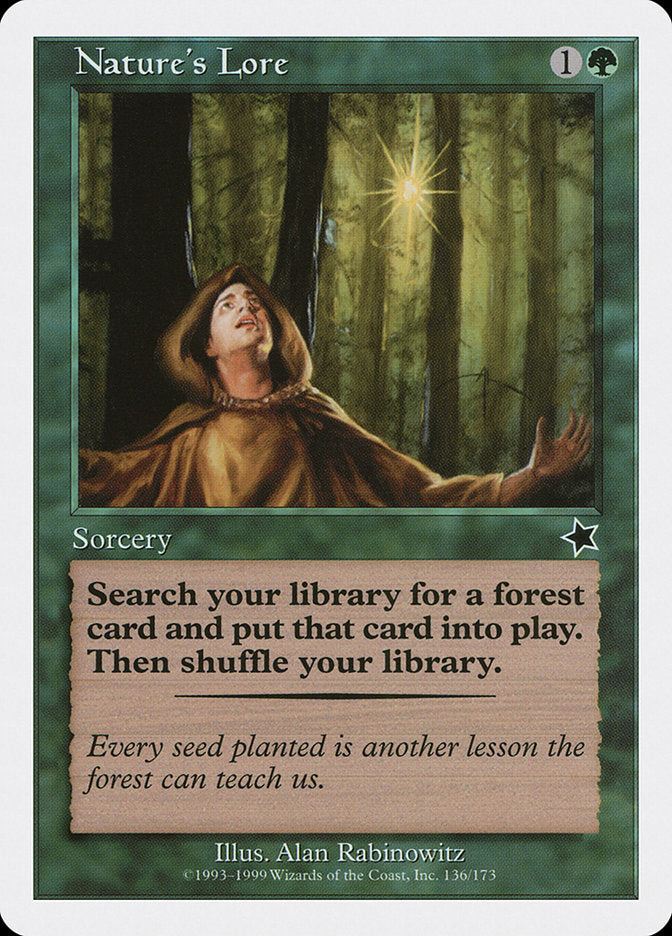 Nature's Lore [Starter 1999] | Card Merchant Takapuna