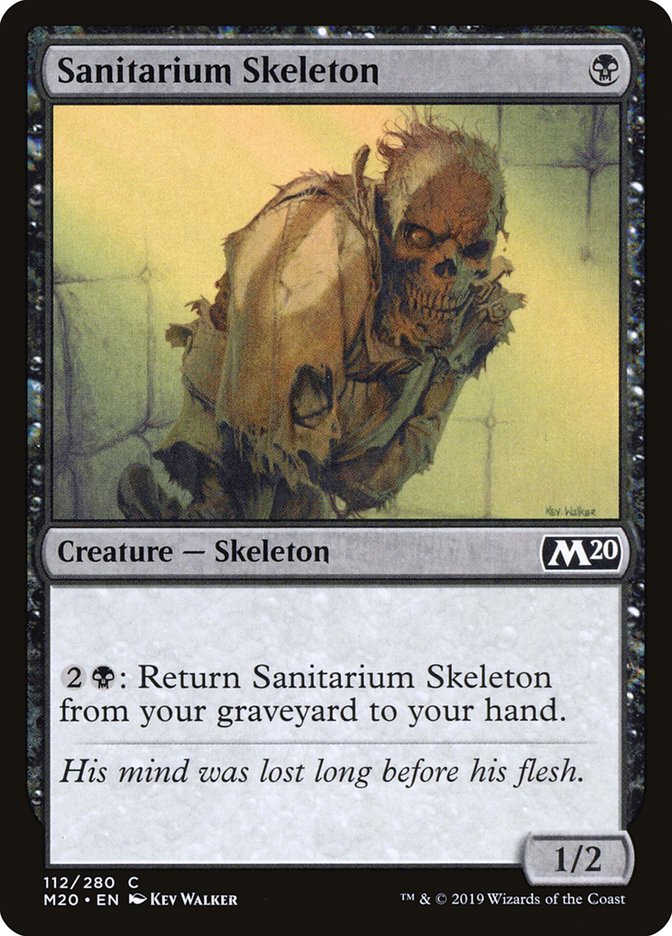 Sanitarium Skeleton [Core Set 2020] | Card Merchant Takapuna
