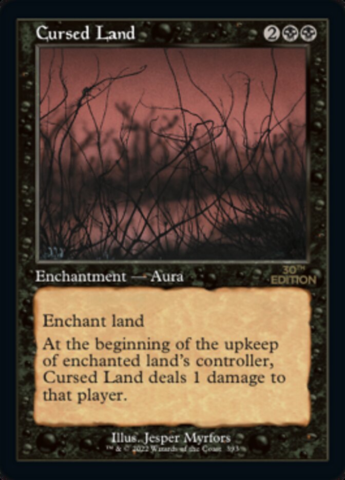 Cursed Land (Retro) [30th Anniversary Edition] | Card Merchant Takapuna