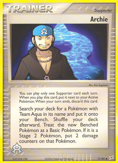 Archie (71/95) [EX: Team Magma vs Team Aqua] | Card Merchant Takapuna