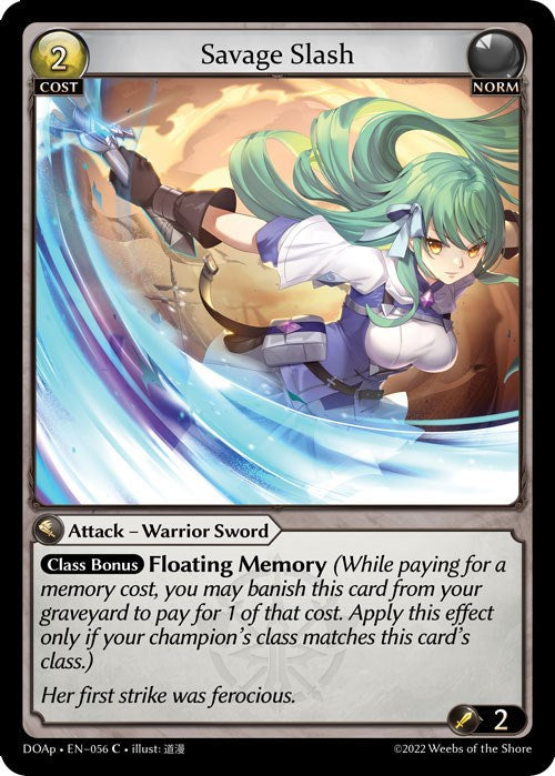 Savage Slash (056) [Dawn of Ashes: Prelude] | Card Merchant Takapuna