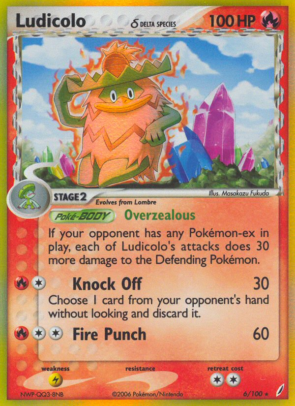 Ludicolo (6/100) (Delta Species) [EX: Crystal Guardians] | Card Merchant Takapuna