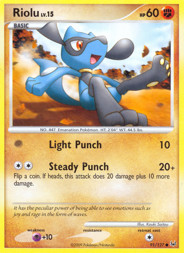 Riolu (91/127) [Platinum: Base Set] | Card Merchant Takapuna