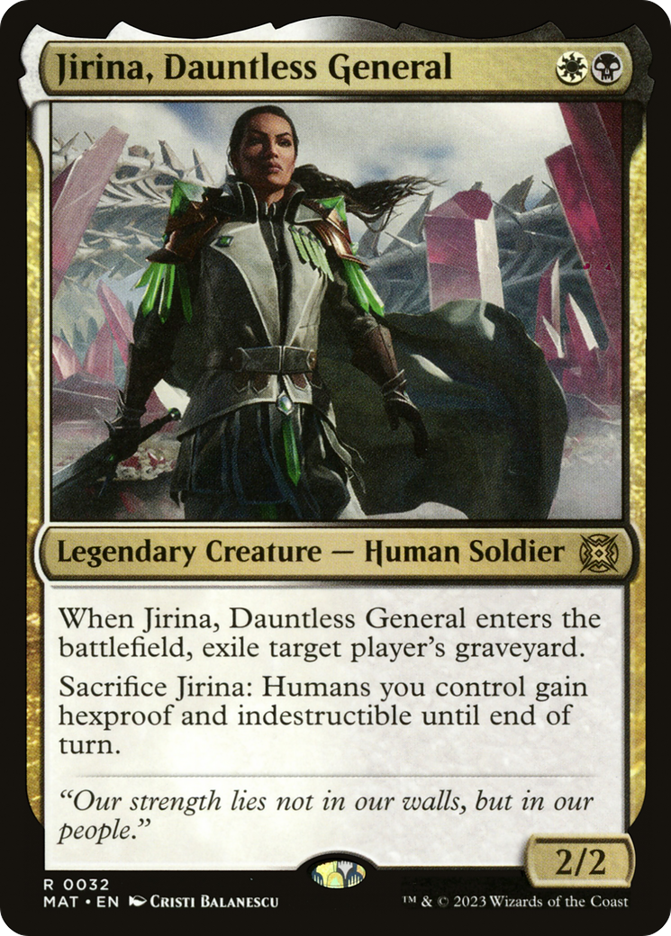 Jirina, Dauntless General [March of the Machine: The Aftermath] | Card Merchant Takapuna