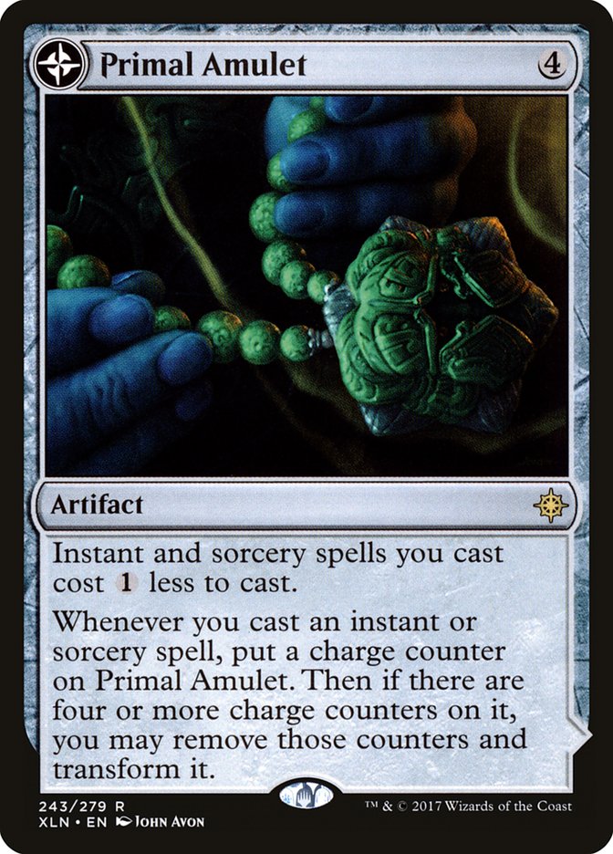 Primal Amulet // Primal Wellspring [Ixalan] | Card Merchant Takapuna