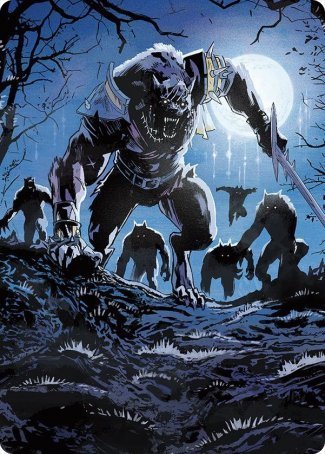 Tovolar, the Midnight Scourge 2 Art Card [Innistrad: Midnight Hunt Art Series] | Card Merchant Takapuna