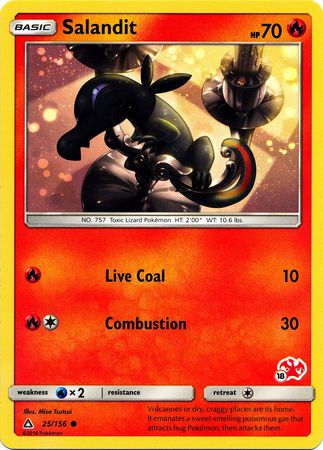 Salandit (25/156) (Charizard Stamp #18) [Battle Academy 2020] | Card Merchant Takapuna