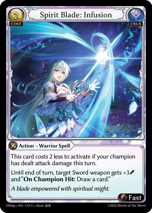 Spirit Blade: Infusion (113) [Dawn of Ashes: Prelude] | Card Merchant Takapuna