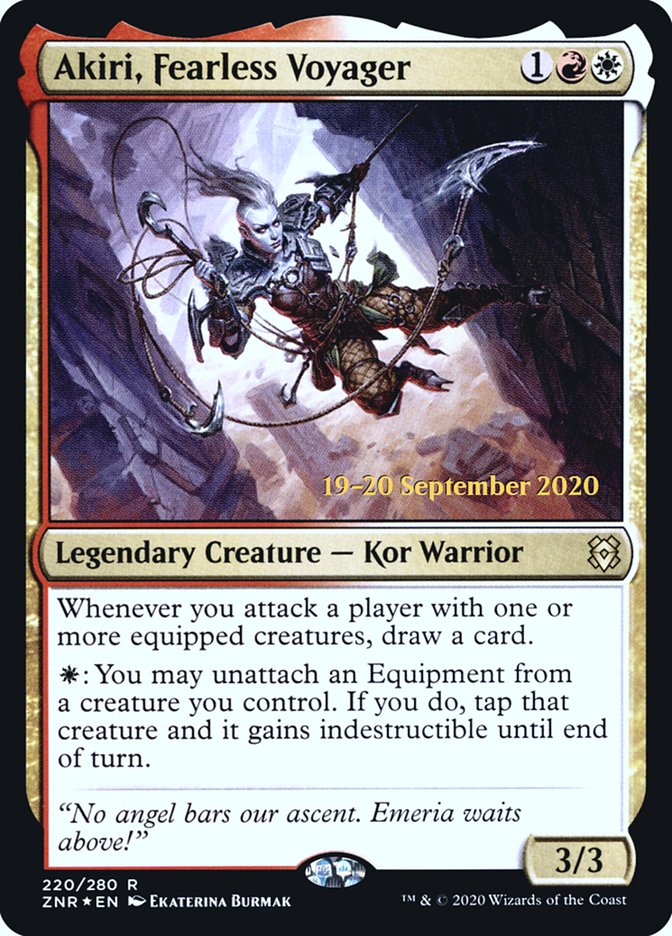 Akiri, Fearless Voyager [Zendikar Rising Prerelease Promos] | Card Merchant Takapuna