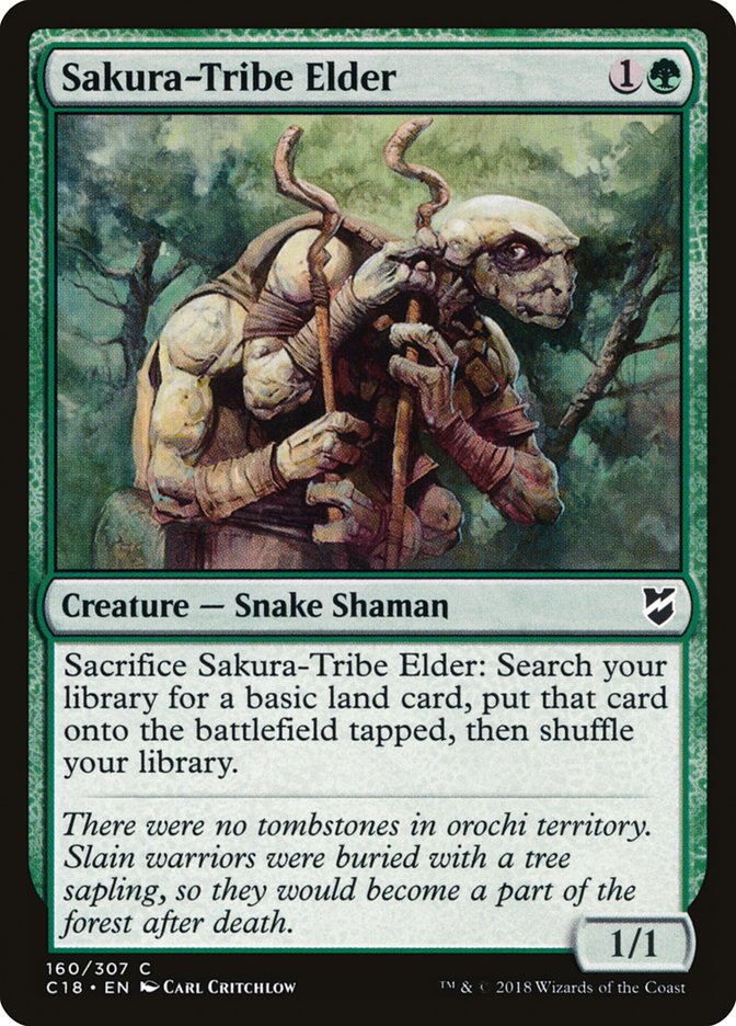 Sakura-Tribe Elder [Commander 2018] | Card Merchant Takapuna